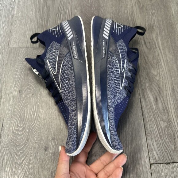 Men’s SAMPLE Brooks Levitate GTS 5 Knit Blue  Running Shoes Size 9 NEW main image 8